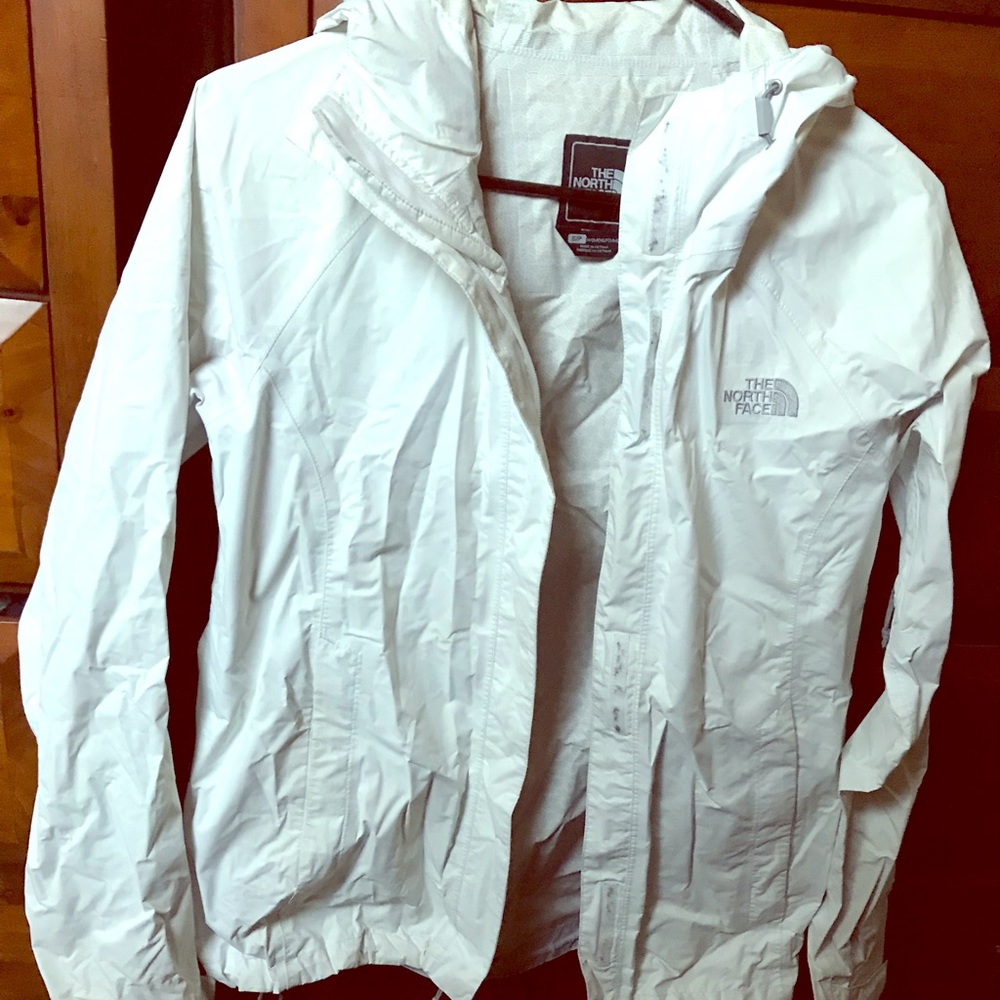 White North Face rain jacket!